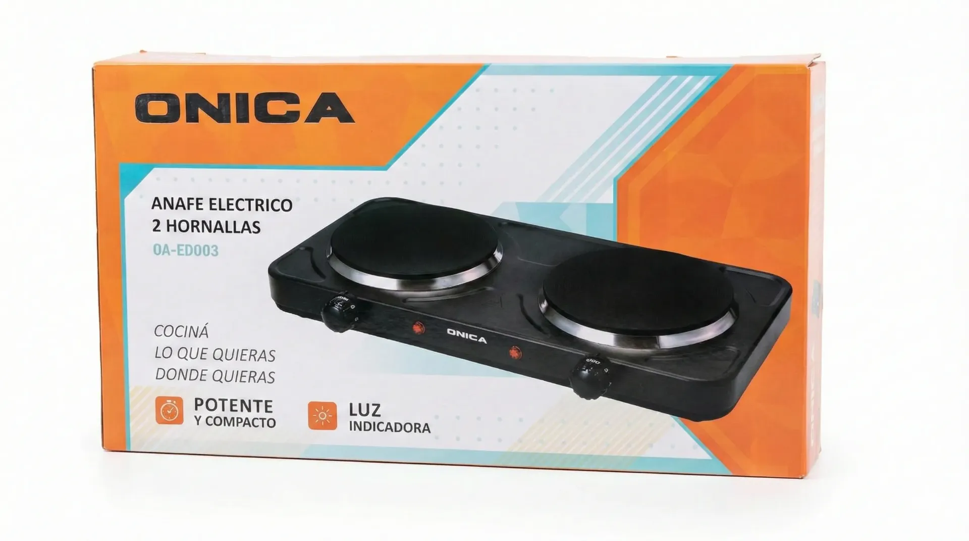 Anafe electrico 2 Hornallas Onica Art.