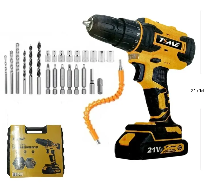 Taladro Inalambrico roto percutor c 2 Baterías Art. 130405