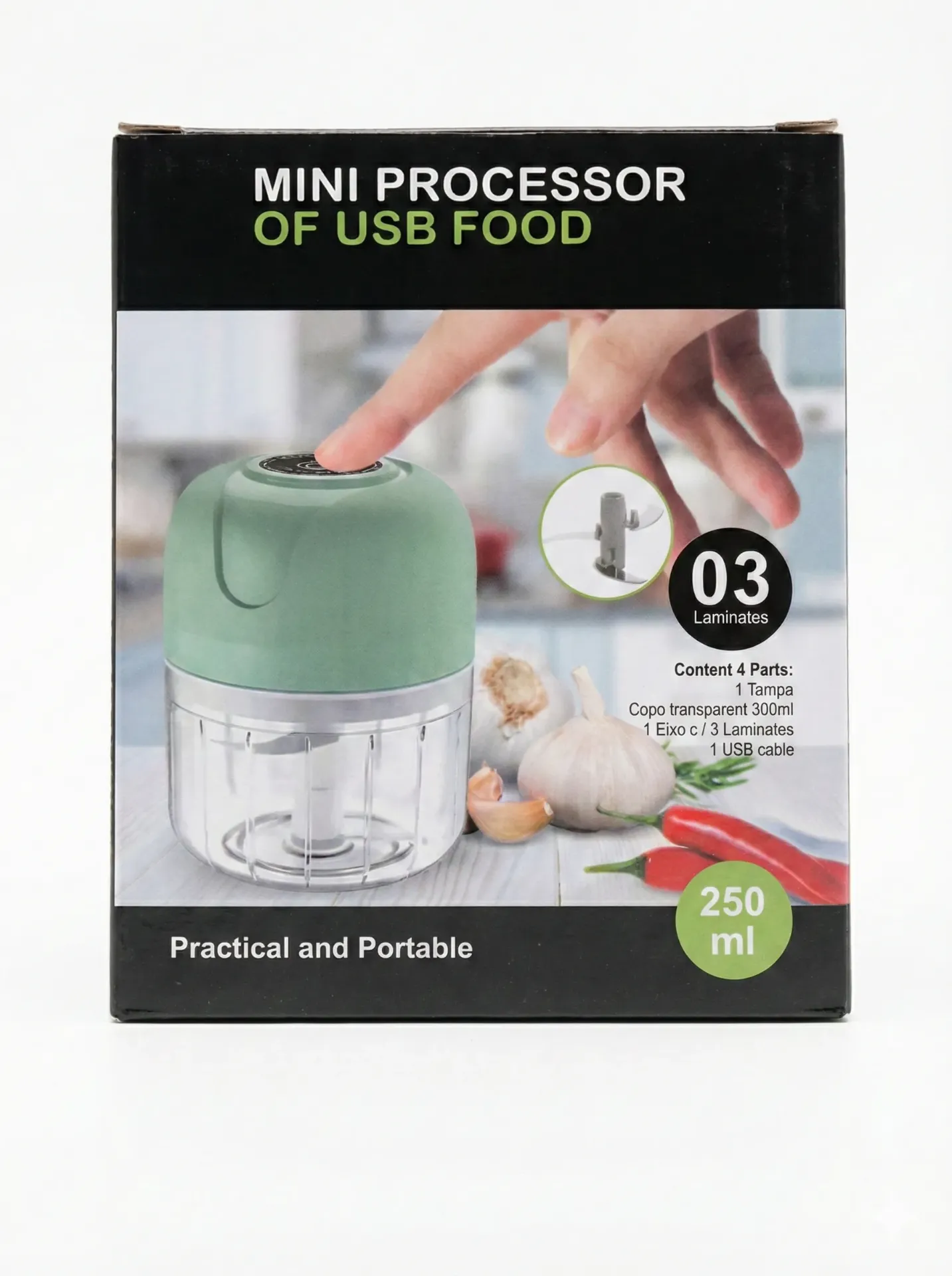 Mini procesador de Verdra Recargable Art. Melech 50