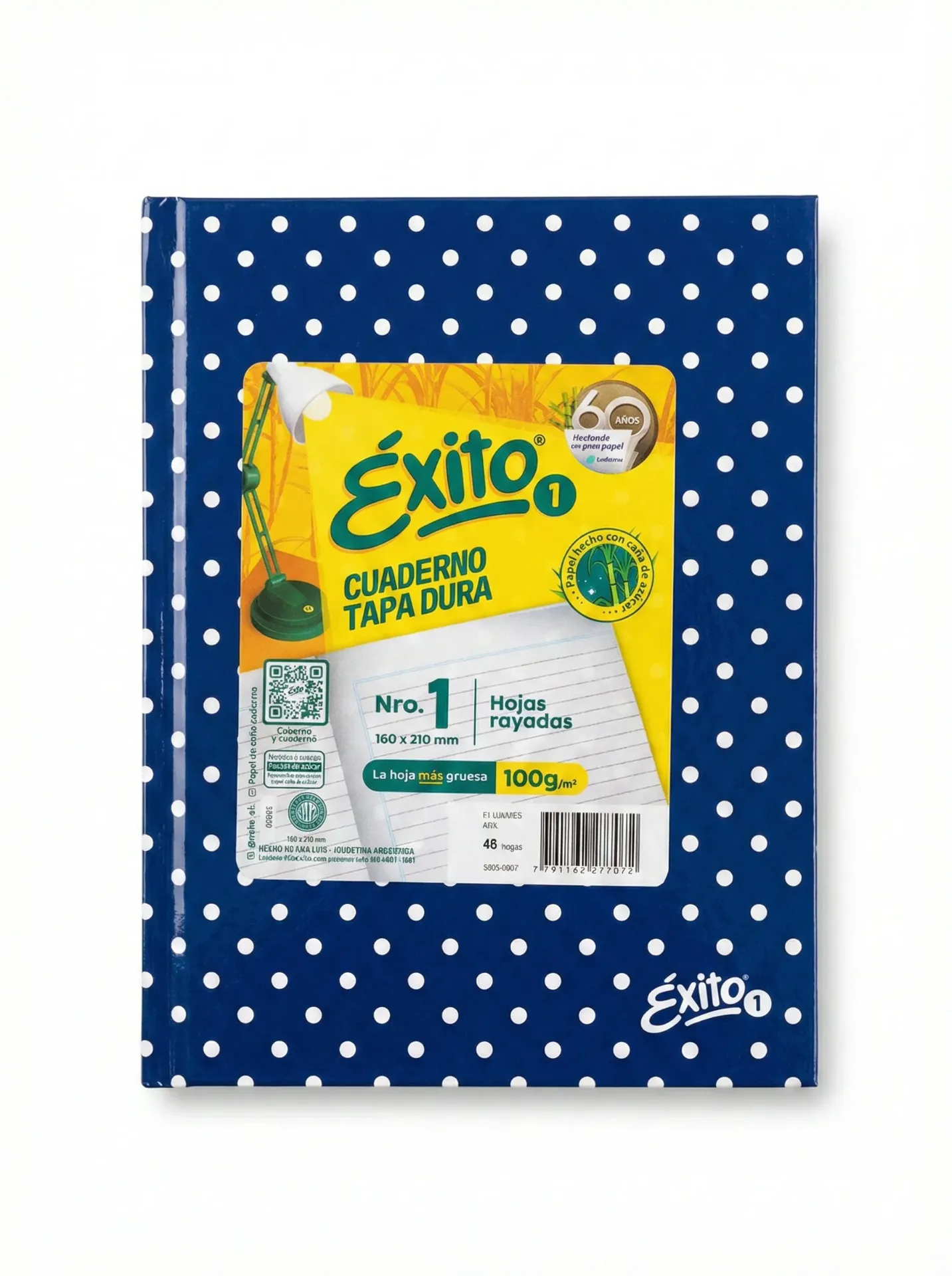 Cuaderno Exito T/D x48 hojas LUNARES