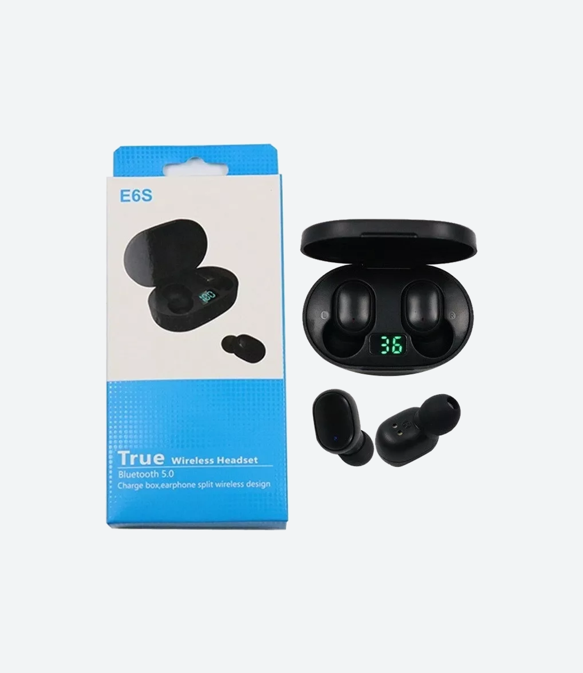 AURICULAR E6S BT CON VISOR (NEGRO)