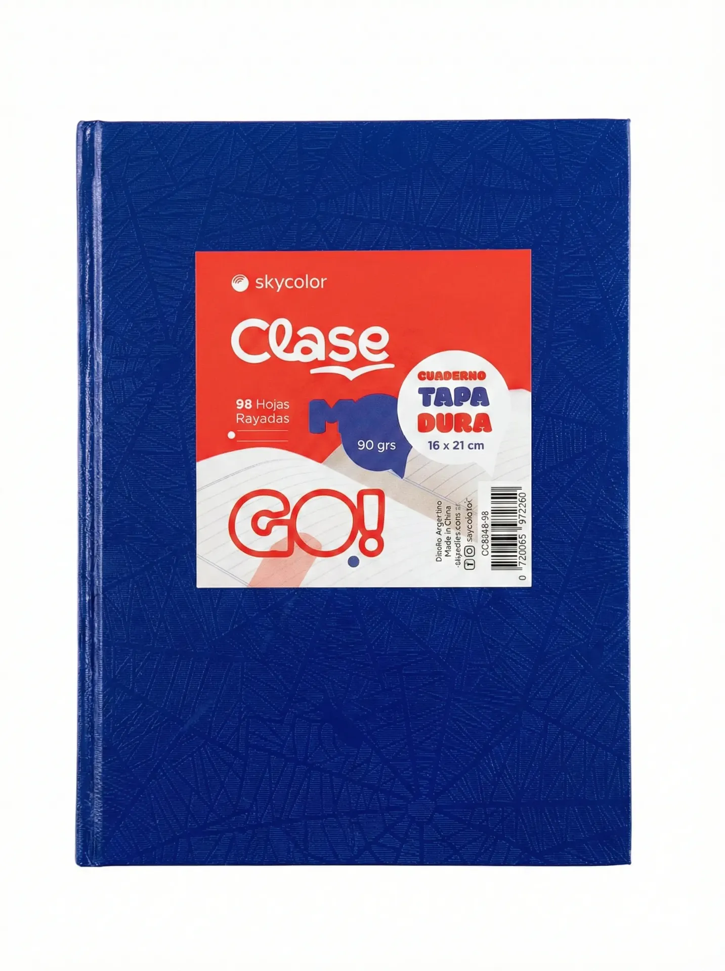 Cuaderno SkyColor x98 T/D Forrado Calse 90g Lisos
