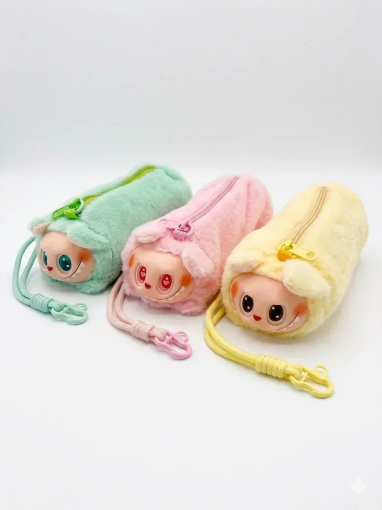Cartuchera Tubo Peluche Labubu