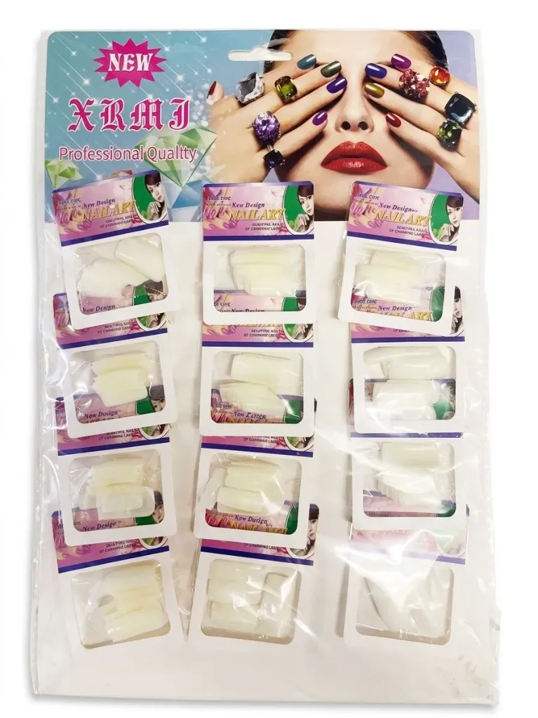 Uñas postizas blancas x12 Art. Cos131