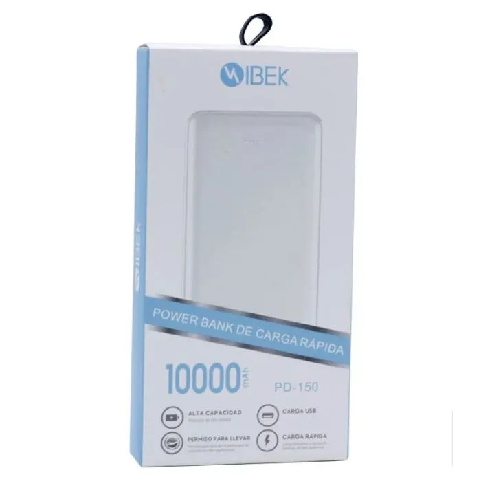 Cargador portatil Ibek 10000MAH art.PD150