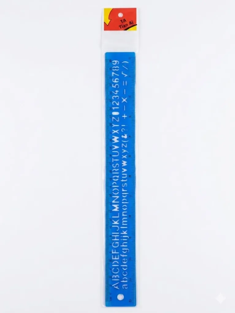 Regla flexible 30cm c/ formas trazables