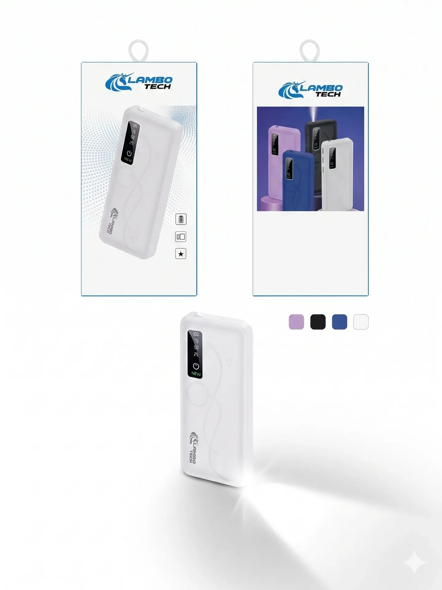 [BBPL47] Cargador portatil C/Linterna Lambo Tech 20000mAh art.pl47