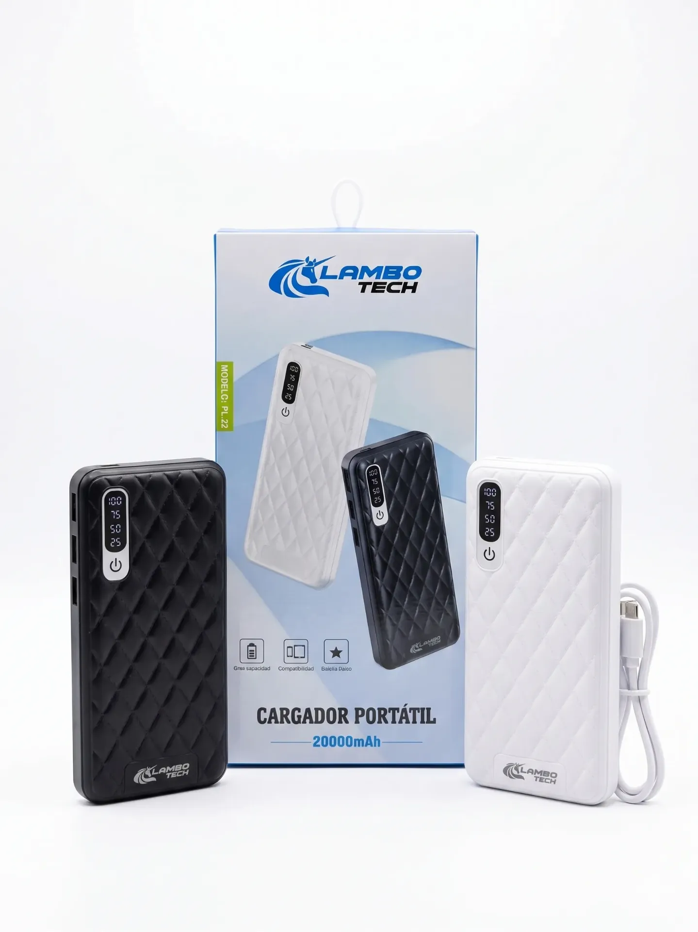 [BBPL22] Cargador portatil Lambo  Tech 20000mAh art.pl22