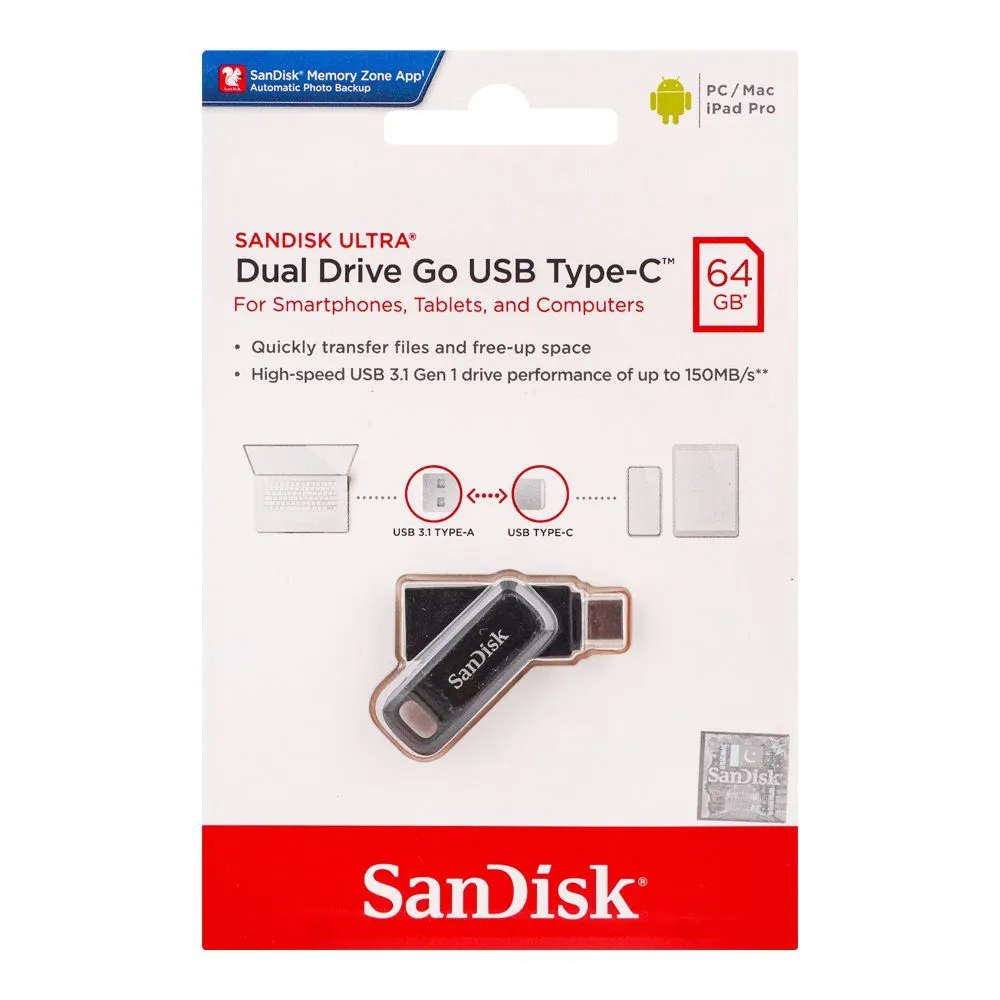 Pendrive Usb - C 64GB SanDisK