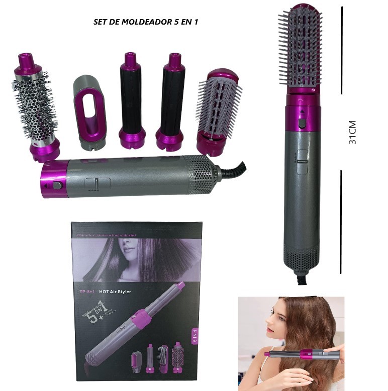 [ITCPO4] Set de cepillo moldeador 5 en 1 1200W art.CP04