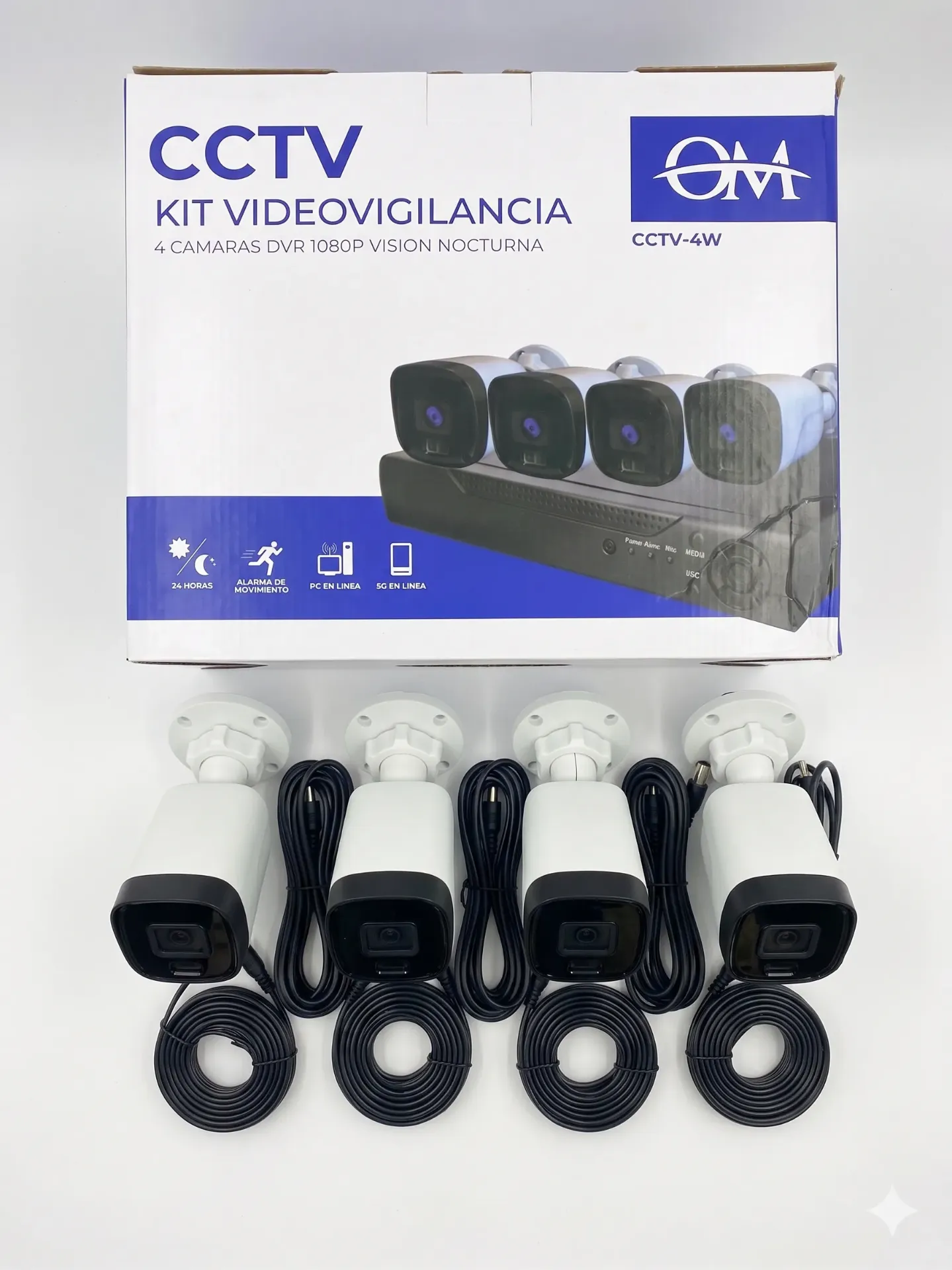 Kit de Video Vigilancia DVR 4 camaras1080P HD