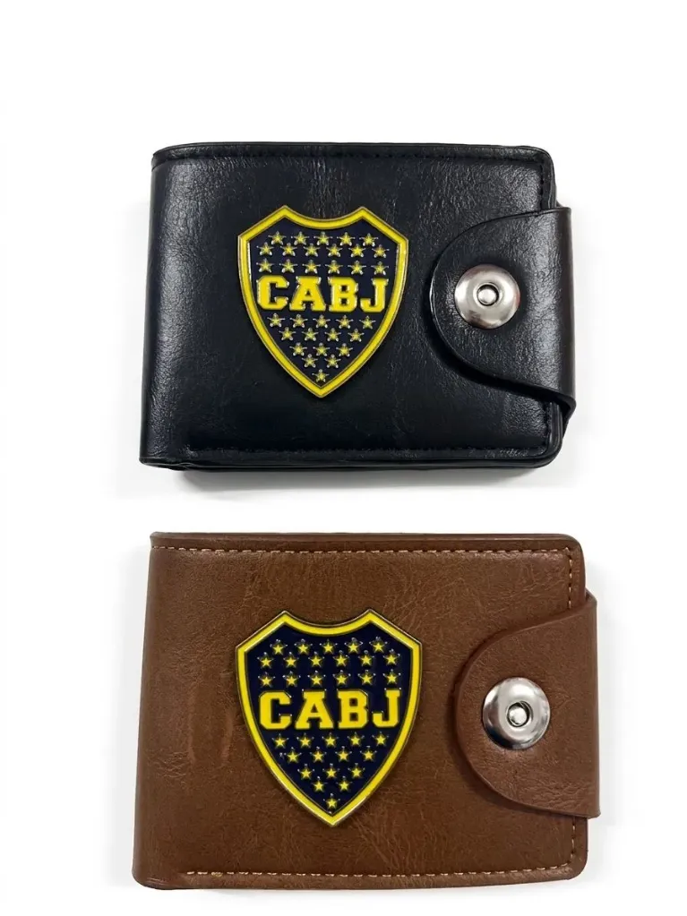 [ctWR2061] Billetera hombre boca escudo de metal