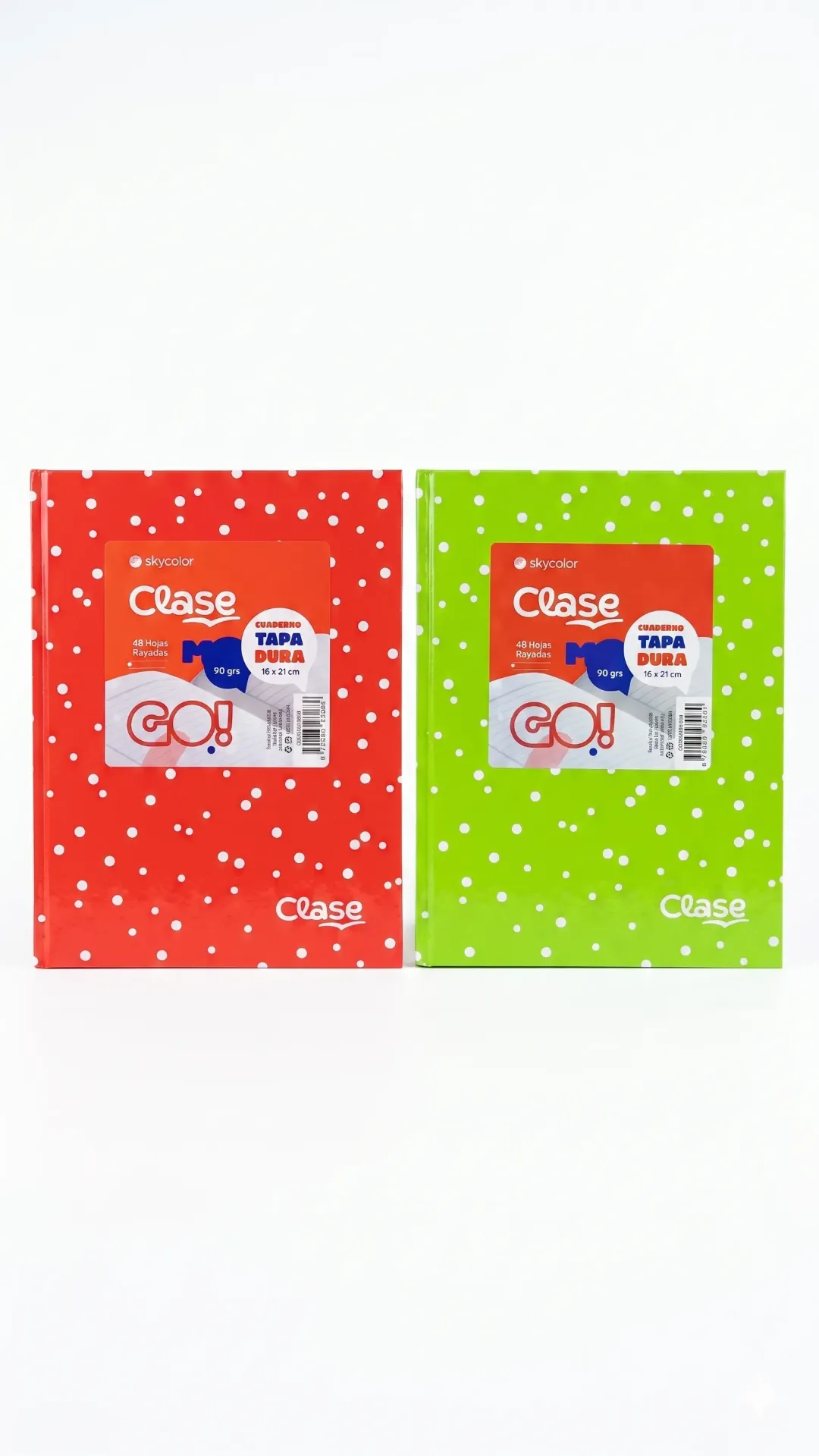 Cuaderno SkyColor x48 T/D Forrado Lunares 90g (Verde)
