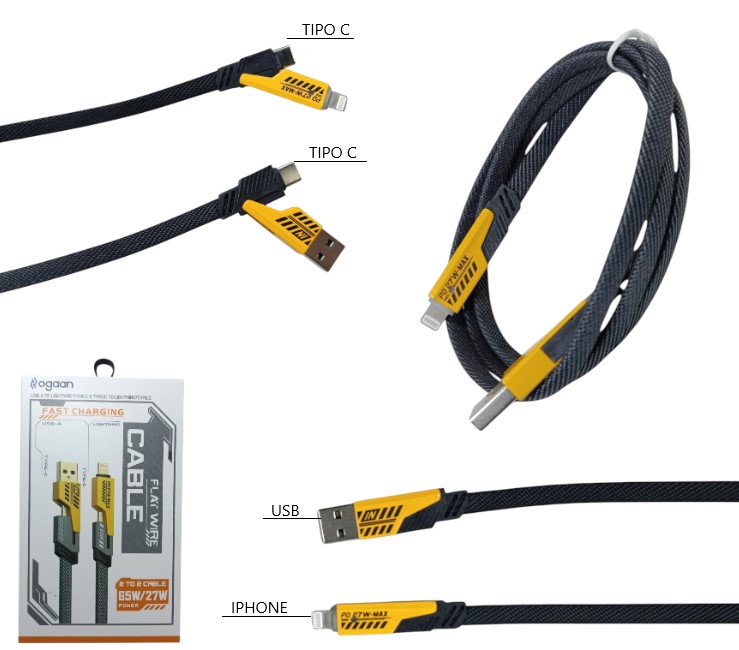 Cable 4 en 1 Reforzado Art 44007