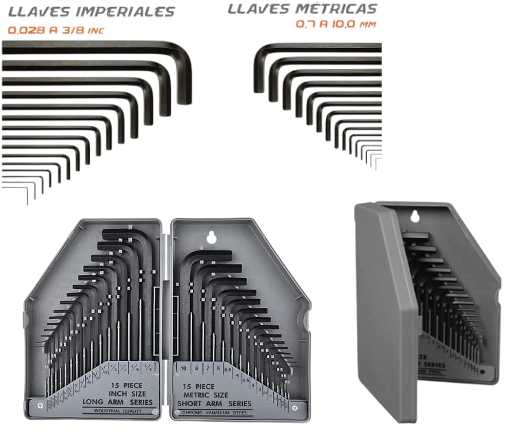 Juego de llave Allen 30 pcs Art. 130T12
