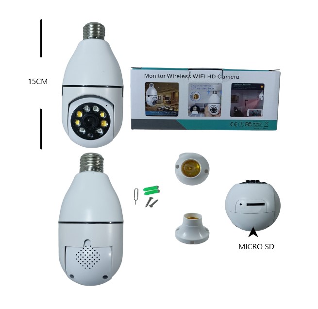 Camara para Foco Wifi Domo 360° Art. E27