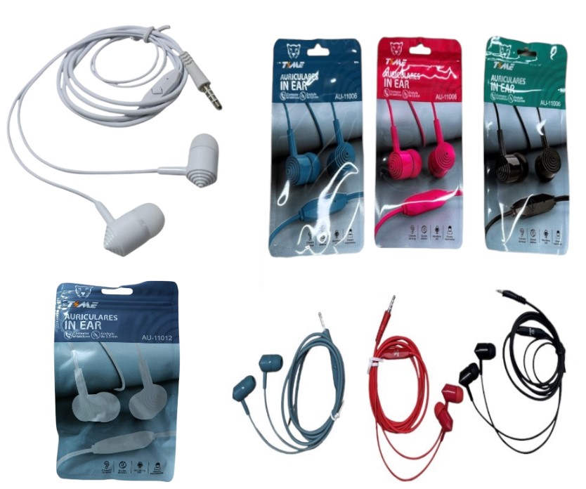 Auricular Colores Time Bolsita Art. AU11017