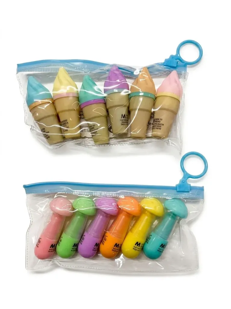Resaltadores pasteles X6 Patita / Capibara