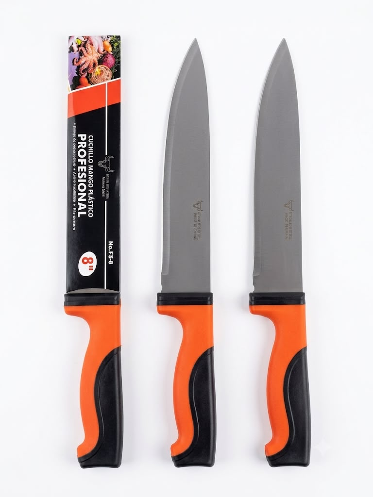 Cuchilla 8" Mango Negro Art.1824 32C