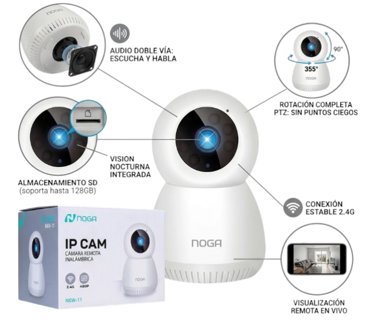 [ITNGW11] Camara IP Noga 2.4g 480p Art. W11