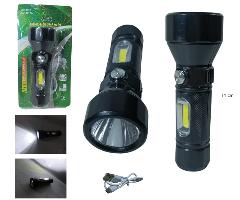 Linterna Led Mini Recargable Art. 8677