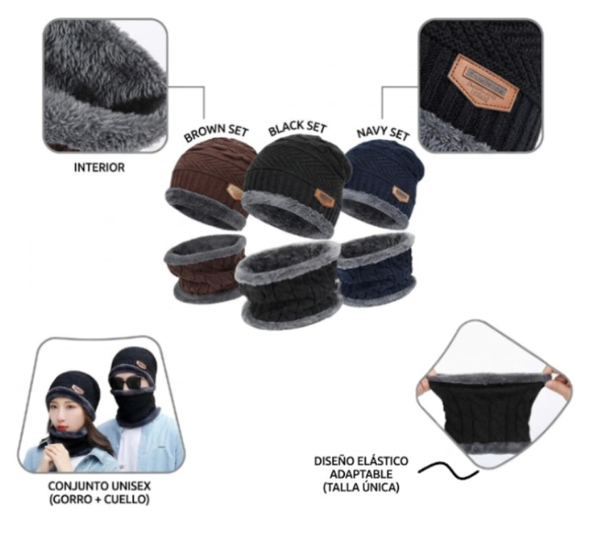 [ITS71824] Gorro Corderito + Cuello Unisex Art.2513