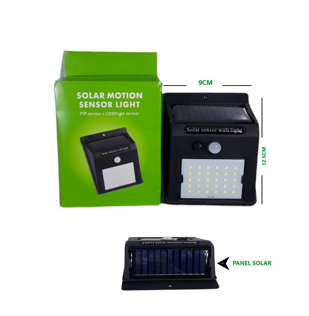 Reflector Solar C/Sensor 30Led Art.6030