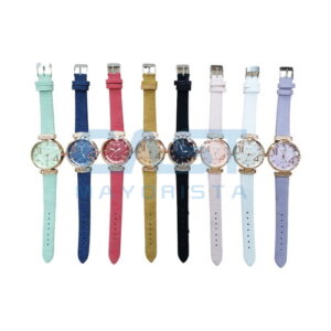 Reloj Rinaudy Malla Simil Cuero Art. 653