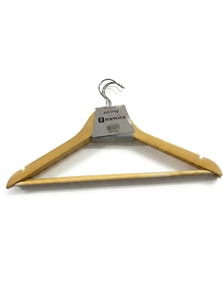 Perchas de Madera x3 Art. 0305