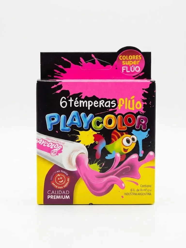 Tempera Fluo x6 Playcolor Art. 1792
