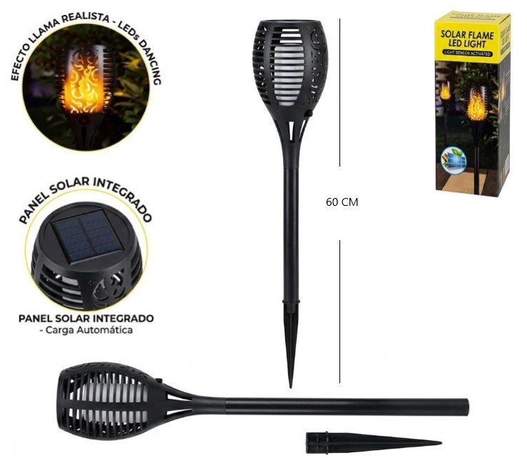 Antorcha Estaca Solar Cálida Art. JK2003 XF