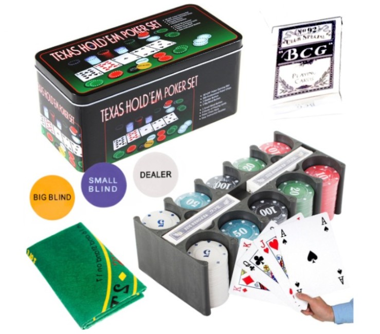 Juego de Poker Texas En Lata Art. MT53434