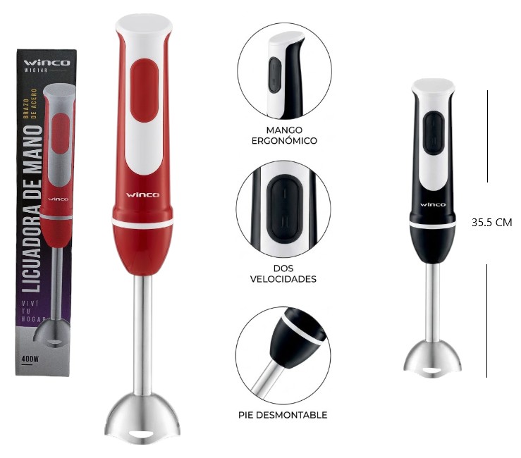 [ITW1014] Mini Pimer Winco Acero 400W Art. W1014