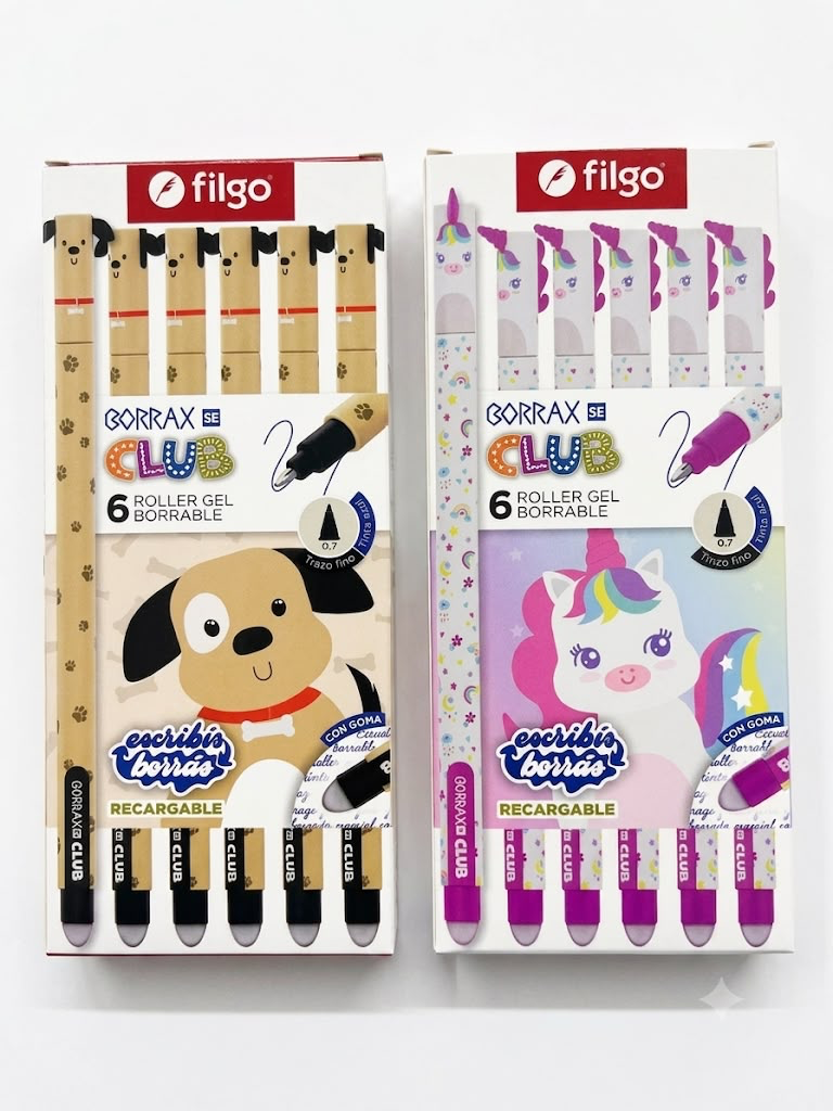 Lapicera Filgo Borrable Animalitos
