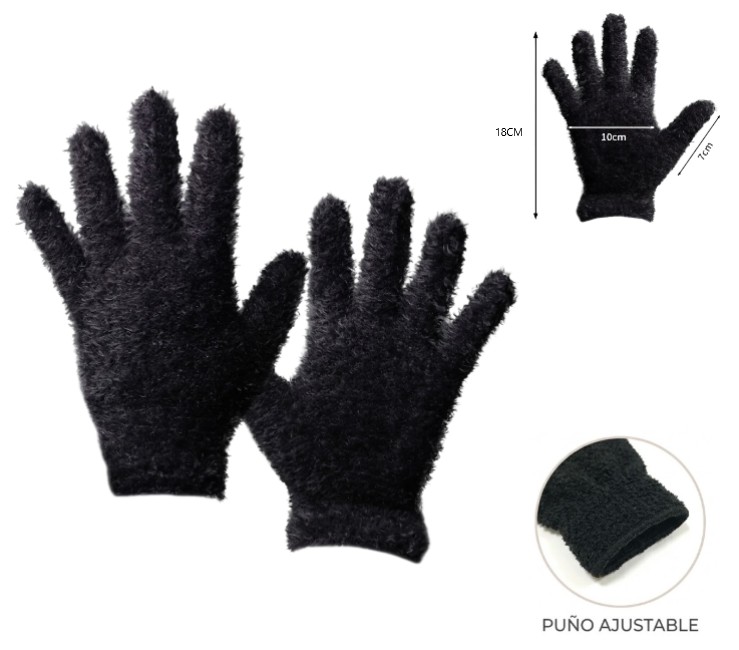 [IT-SL113] GUANTE invierno  peludo mujer art.sl113