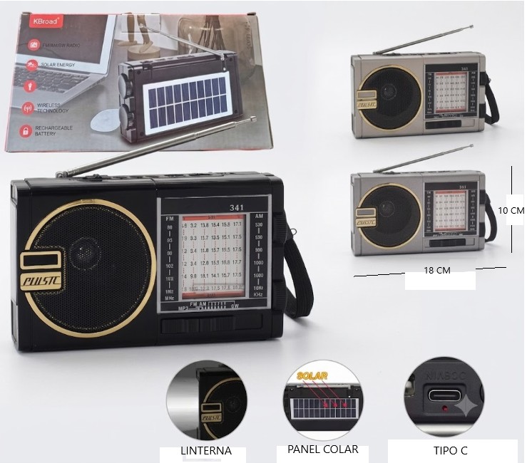Radio Parlante am /fm solar art.1490s