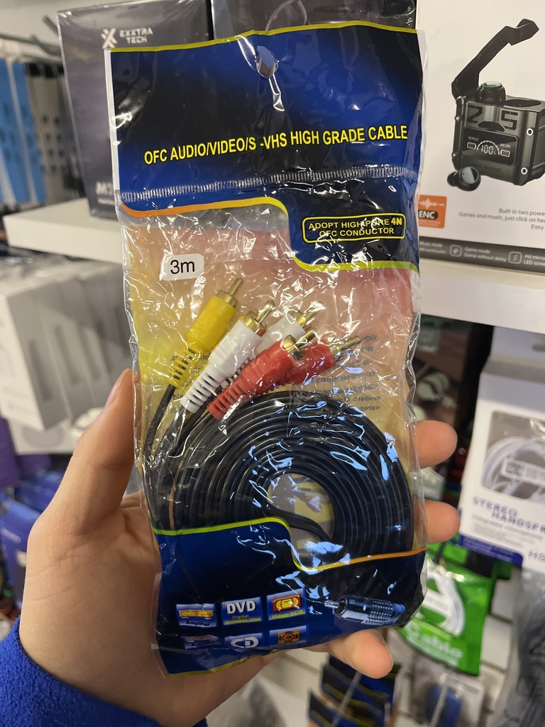 [BB89192] Cable RCA 3 A  RCA 3 De 3M