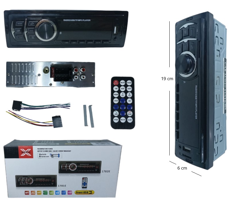 Stereo Auto Fijo Bluetooth Art.1784
