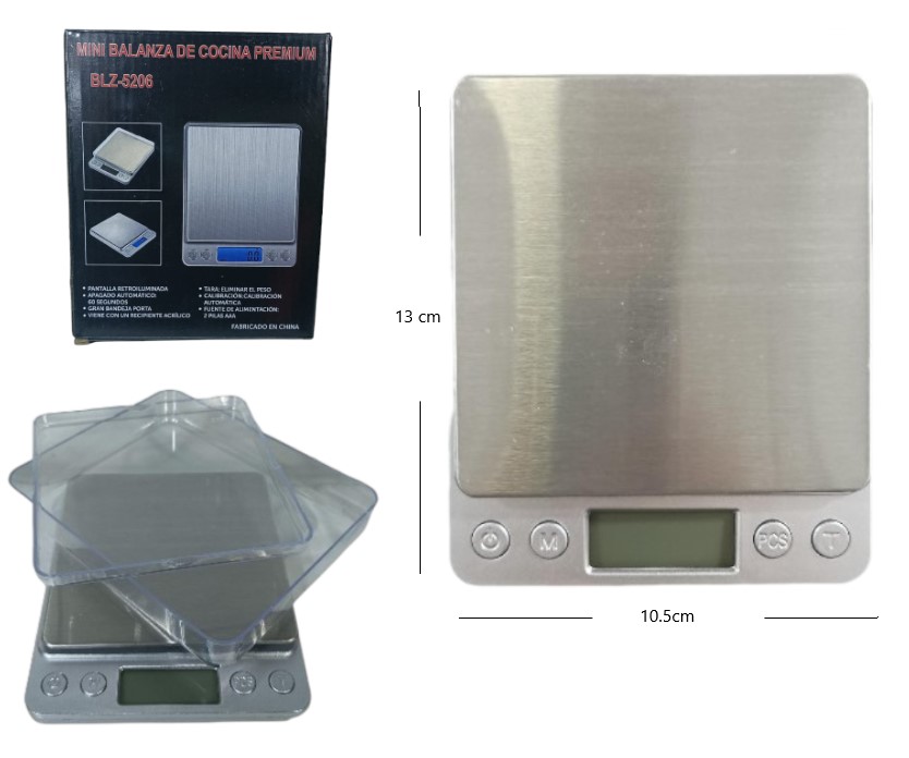 [ITBLZ5206 BLZ91019] Balanza De Cocina 3.000G Art.91019