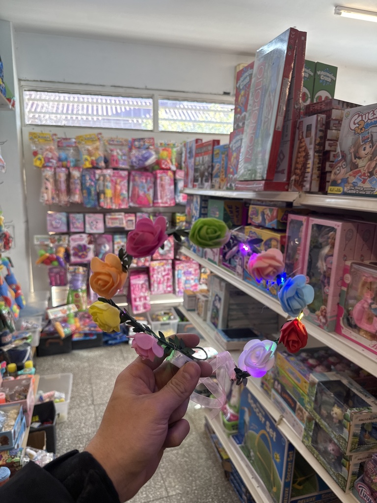 Vincha de flores con luz Art. 70-01