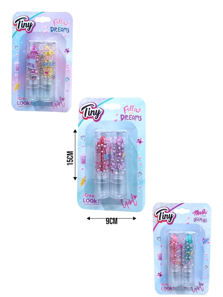 Set de Labial Tiny x2 Surtidos