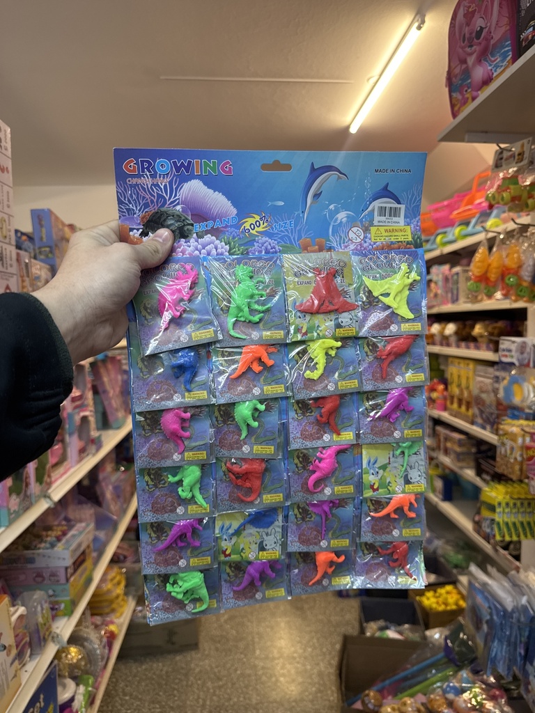 Dinosaurio Crece en el Agua Grande x24