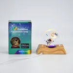 [ZLZLELUZ2801] Lámpara de cristal redonda 3D 6x7cm