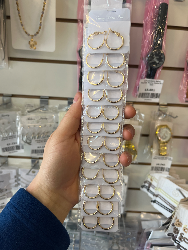 [CY-122] Aros dorado  X 12   art 2