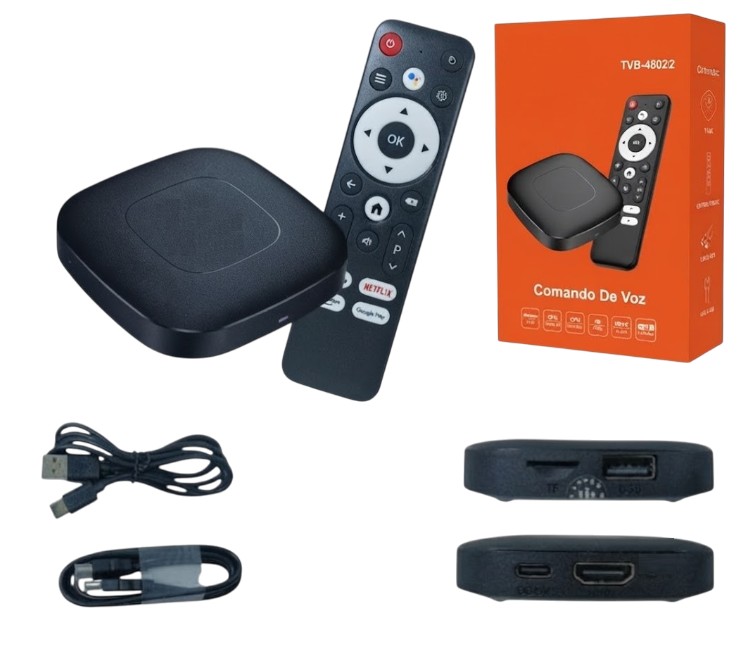 [ITTVB48022] TV BOX COMANDO VOZ 2+8G Art.48022
