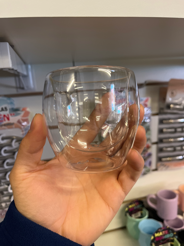 [ITMELECH582] Vaso Doble Vidrio 150ML Art.582