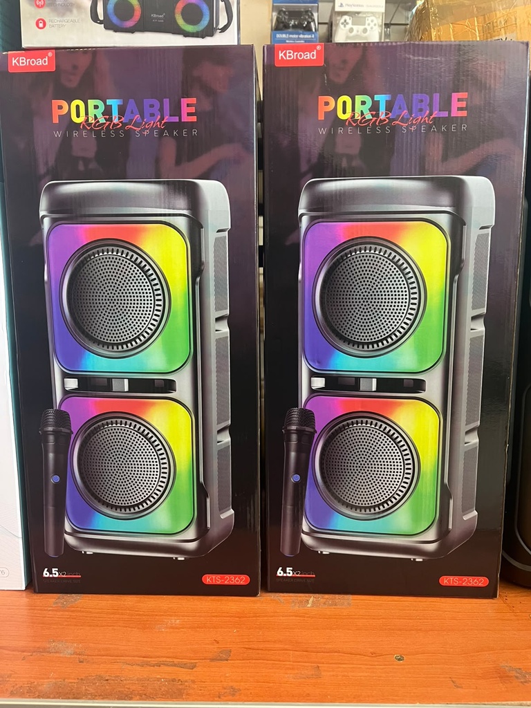 [IT-KTS2362] Parlante  RGB 6.5 X2 BT/FM/TF  art kts 2362