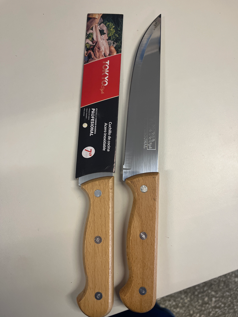 [AL-96260] Cuchilla Tokyo  Mango de madera N7