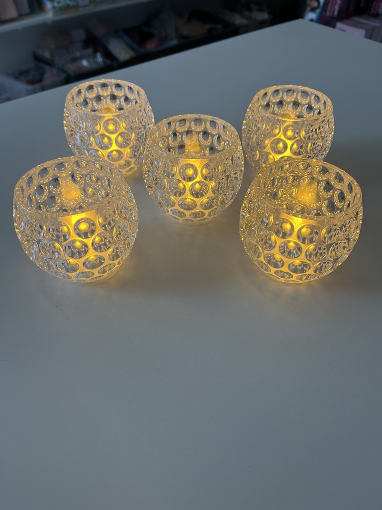 Vela Taza te C/Luz Cálido Art.4801
