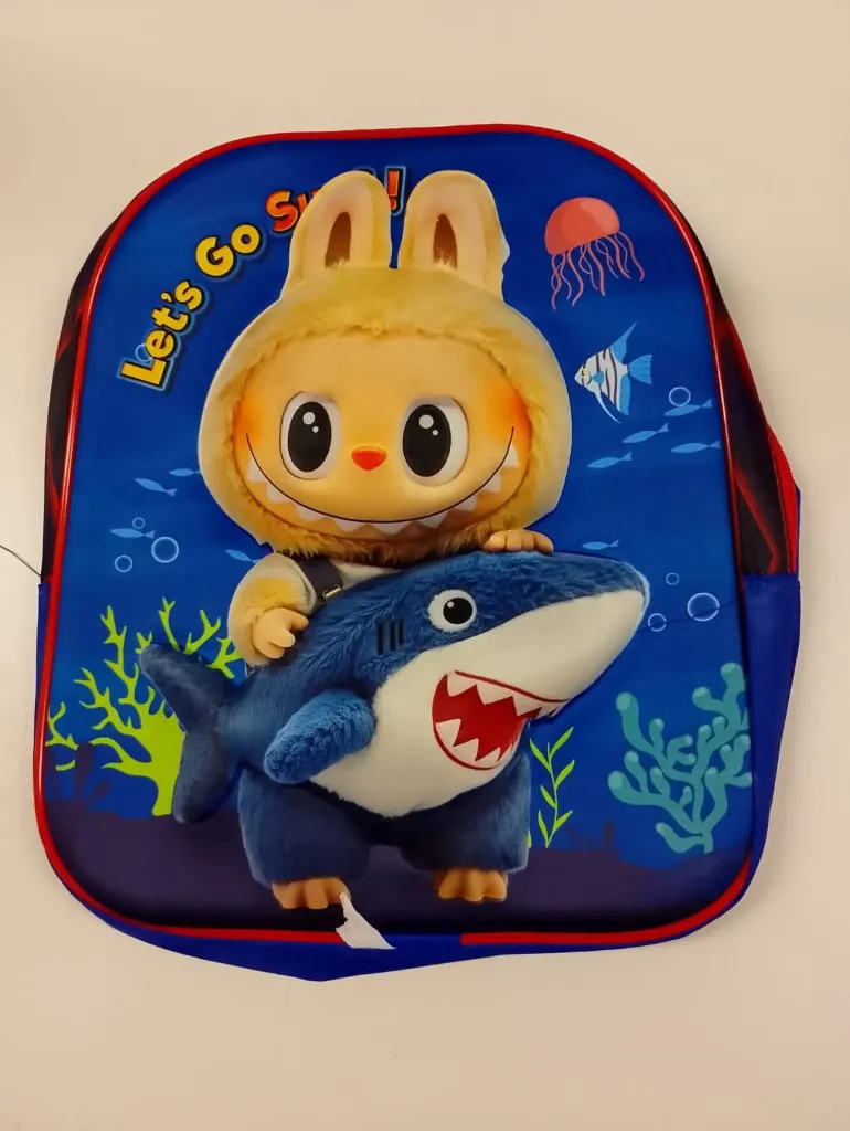 Mochila Personajes (azul) 12" 1 Cierre Art. 121-1